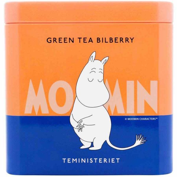 Chá Verde Solto de Mirtilo Teministeriet Moomin 100g - Delicioso e aromático, perfeito para momentos de relaxamento e prazer. Aproveite!