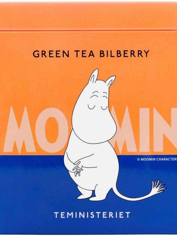 Chá Verde Solto de Mirtilo Teministeriet Moomin 100g - Delicioso e aromático, perfeito para momentos de relaxamento e prazer. Aproveite!
