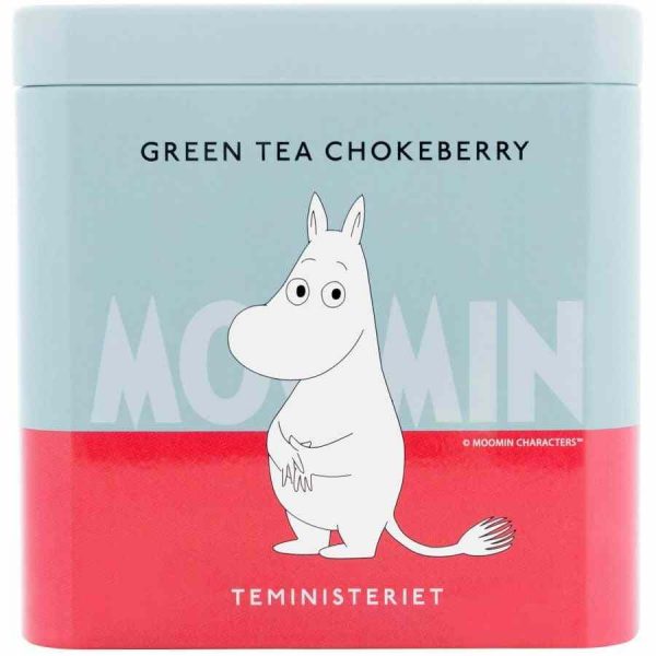 Chá verde de aronia Teministeriet Moomin de alta qualidade, 100g. Compre agora e desfrute deste delicioso chá solto. Ideal para relaxar!