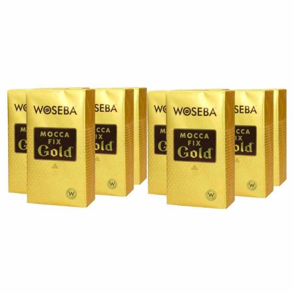 Café moído torrado Woseba Mocca Fix Gold 10 x 500 g - Delicioso café gourmet para momentos especiais. Compre online agora!
