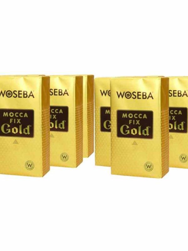Café moído torrado Woseba Mocca Fix Gold 10 x 500 g - Delicioso café gourmet para momentos especiais. Compre online agora!